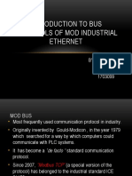 Introduction To Bus Protocols of Mod Industrial Ethernet: BY S.Sandhya 1703099