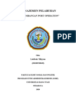 Analisis Perkembangan Port Operation Pelabuhan