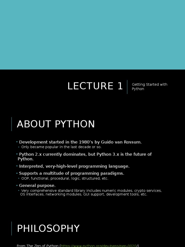 Introduction to Python Programming | PDF | Control Flow | String ...