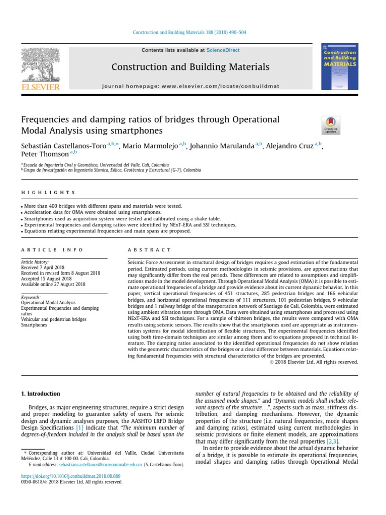 Smartphone Bridge Analysis | PDF | Chi Squared Distribution | Bridge