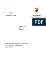 Autocad Report (1) : Student Names: Abanoub Girgis Aziz Ali Mohamed Abdel Hamid Amr Gamal