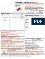 MSDS - Asam Klorida (HCL) - Dikonversi