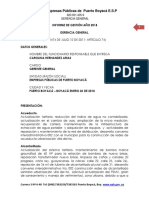 Informe de Gestion 2018 Empresas Publicas de Servicios