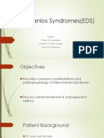 Ehlers-Danlos Syndromes (EDS) : Fiona Li Pharm D Candidate University of Saint Joseph School of Pharmacy