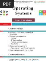 Operating Systems: Lecture 1: Introduction