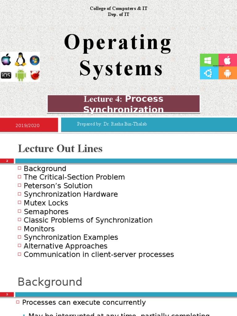 Process Synchronization in Operating Systems | PDF | Network Socket ...