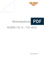 Manual Utilizare Motosapatoare Ruris 731k RURIS 731K Ro