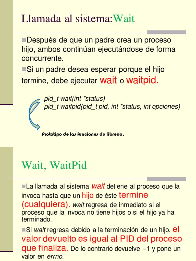 Uso de wait y waitpid en C | PDF | Desarrollo de software | Software