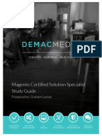 Magento Certified Solution Specialist Study Guide: Prepared By: Graham Leckie