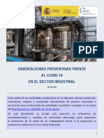 Orientacion Preventiva Covid-19 Sector Industrial - Insst