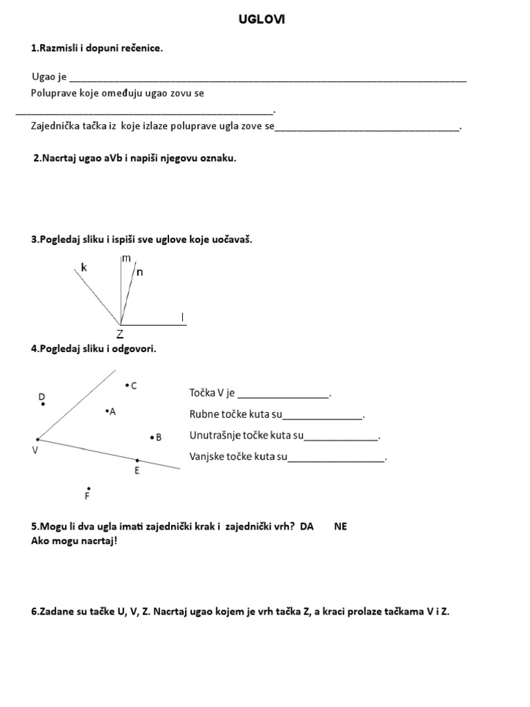 Matematika Uglovi PDF