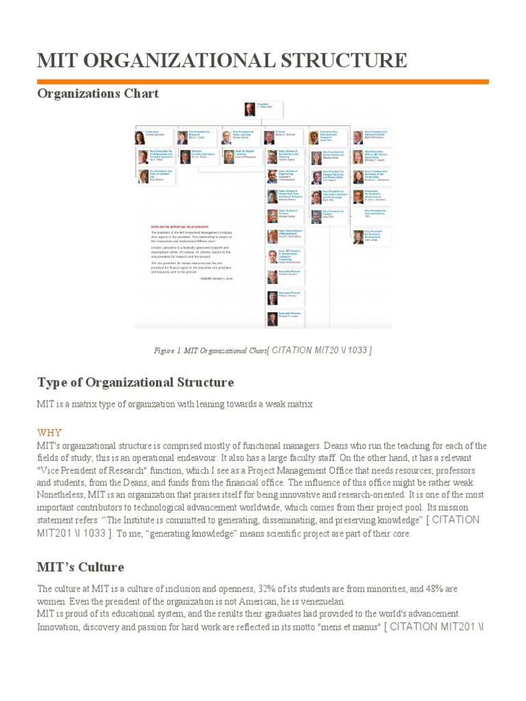 nike organizational structure