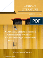 African Literature: Accountancy, Business and Management Global City Innovative College