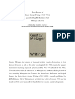 Book Reviw of Gustav Metzger Writings (1953–2016) 
