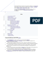 Características Del PDF: o o o o o o o o o o