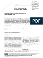 Efficient Contribution of Partially Tip Cascaded Horizontal Axis Wind Turbine