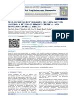 Elf-Micro Emulsifying Drug Delivery Systems (Smedds) : A Review On Physico-Chemical and Biopharmaceutical Aspects