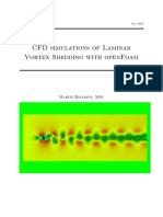 CFD simulations of Laminar Vortex Shedding with openFoam