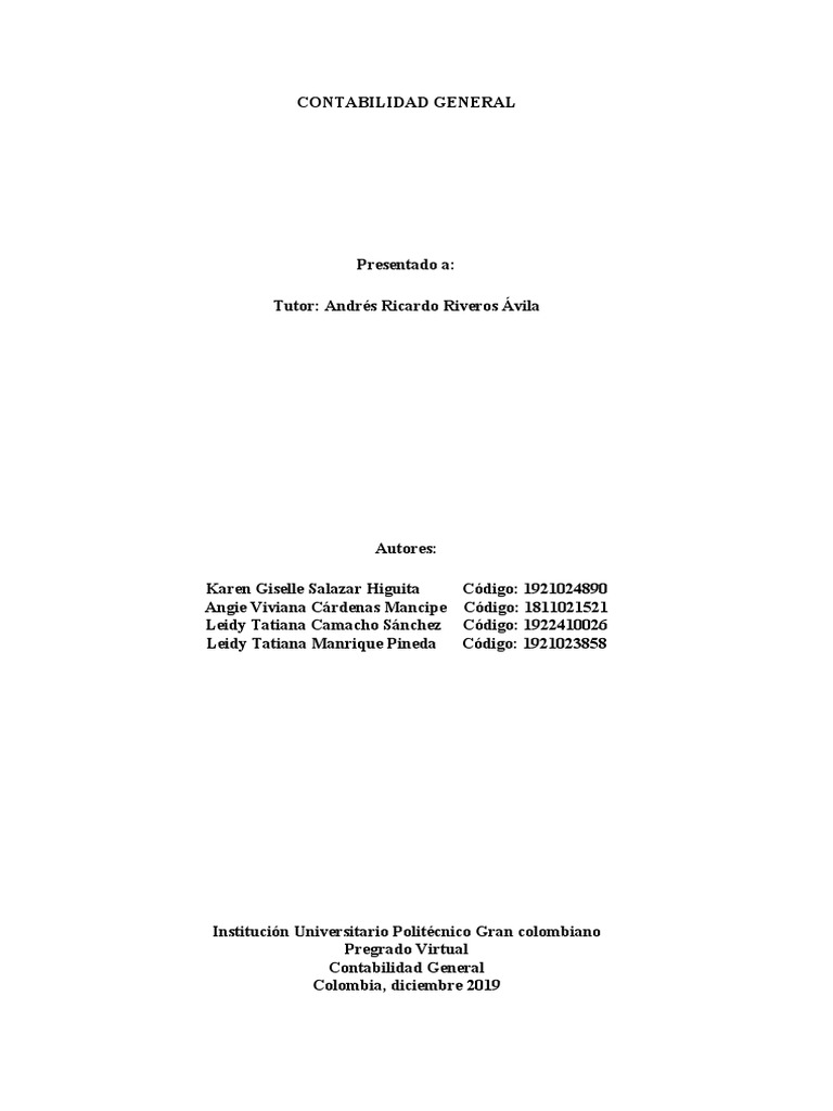 Trabajo Final Contabilidad | PDF | Contabilidad | Estado de resultados