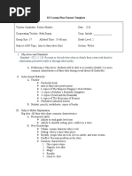 KU Lesson Plan Format Template