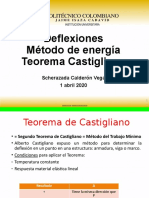 Deflexiones - Método de Energía - Castigliano Abril 1 2020
