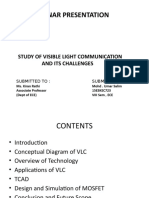 Seminar Presentation: Study of Visible Light Communication and Its Challenges