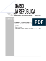 Suplemento: I Série