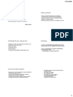 CHAPTER 1 - Introduction To Scheduling & Project Planning: What We Will Learn