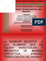 EXPOSICION AVANCES TECNOLOGICOS