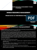 Human Resource Management: Presentation On Performance Management