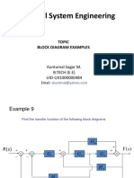 Control System Engineering: Topic Block Diagram Examples