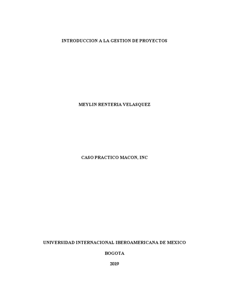 Introduccion A La Gestion de Proyectos | PDF | Planificación | Cognición