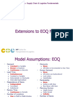 Extensions To EOQ Model: CTL - SC1x - Supply Chain & Logistics Fundamentals