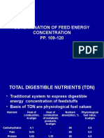 Determination of Feed Energy