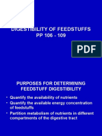 Digestibility of Feedstuffs
