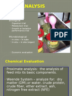 Feed Analysis: Chemical Biological
