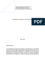 Compendio de Normas y Procedimientos Del Area de Carrera Docente