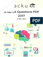 IIFT GK Questions 2017 PDF Material PDF