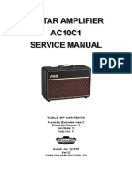 Guitar Amplifier AC10C1 Service Manual: Assembly (Exploded) View: 2 Schematic Diagram: 3 Test Mode: 10 Parts List: 11