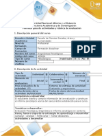 Guia de Actividades y Rubrica de Evaluacion - Fase 4 - Diagnostico Participativo Contextualizado e Informe Psicologico