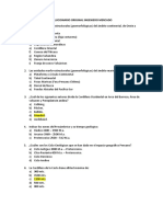 Solucionario Banco de Preguntas 1 de Geologia Del Peru-1er Parcial