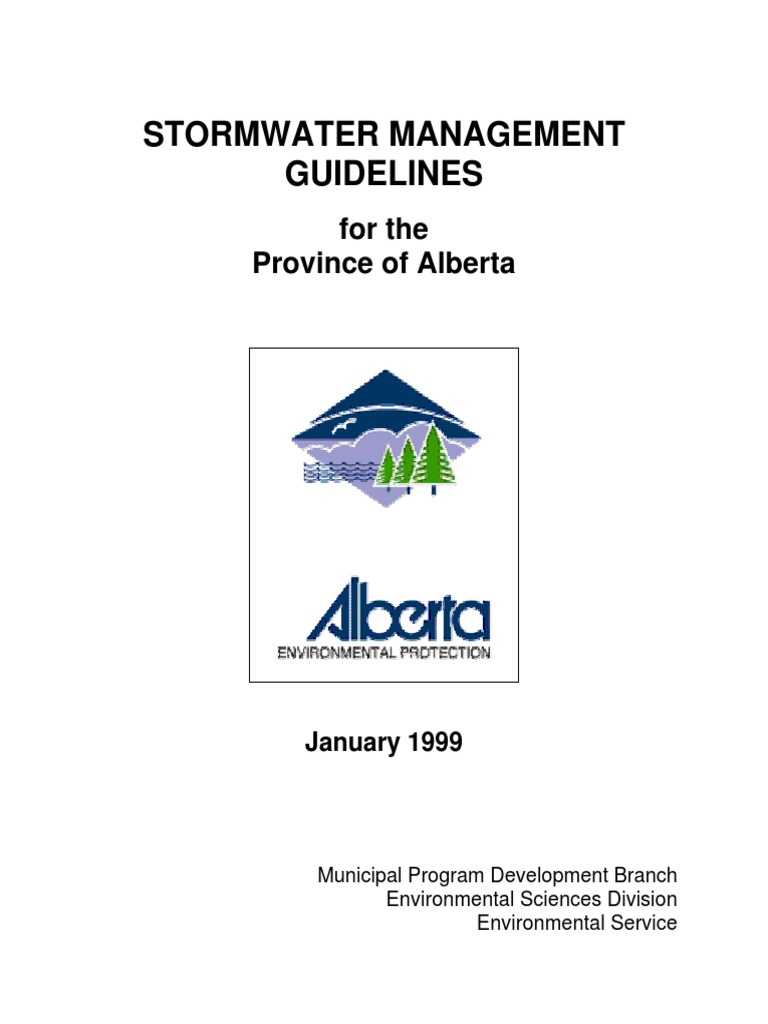 Alberta Stormwater Management Guidelines | PDF | Surface Runoff ...