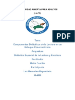 Tarea III DIDACTICA ESPECIAL DE LA LEC Y ESCRITURA