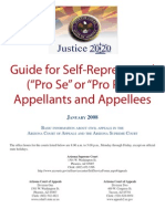 Self Representation Guide For Civil Appeals