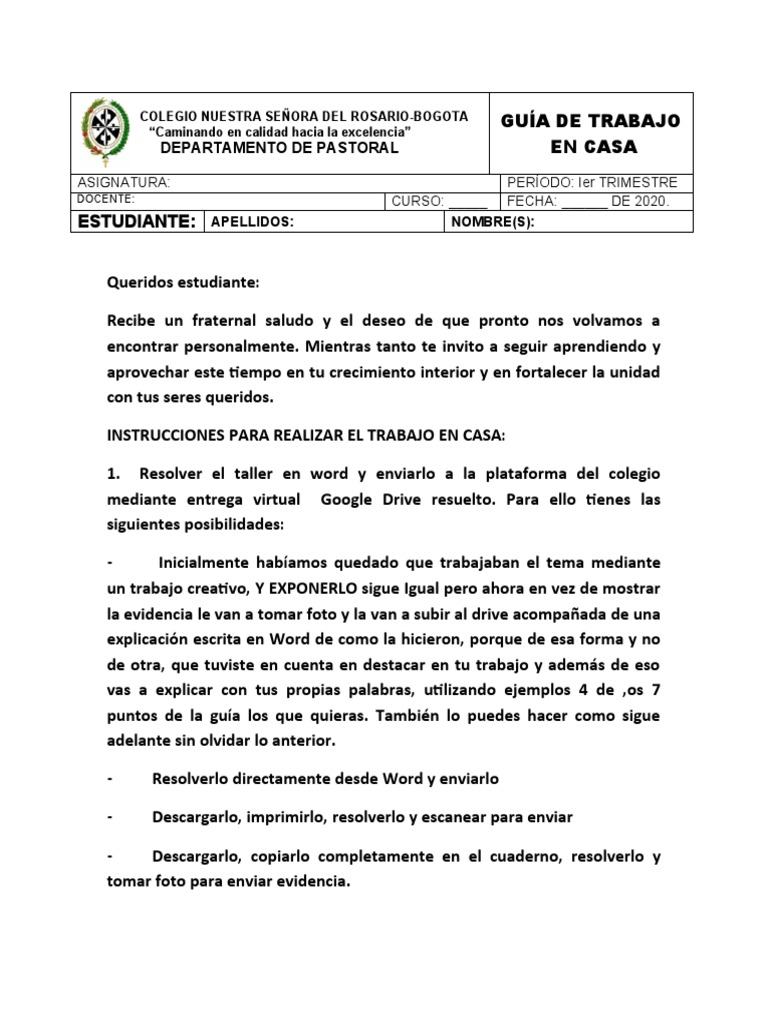 Formato Para Guias Pdf Escuelas Science