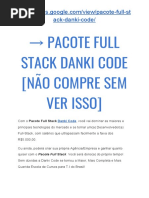 → Pacote FULL STACK Danki CODE [Não COMPRE Sem VER Isso]
