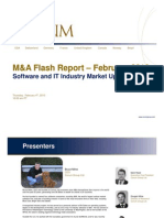 Software and IT Industry Market Update  - February M&A Flash Report