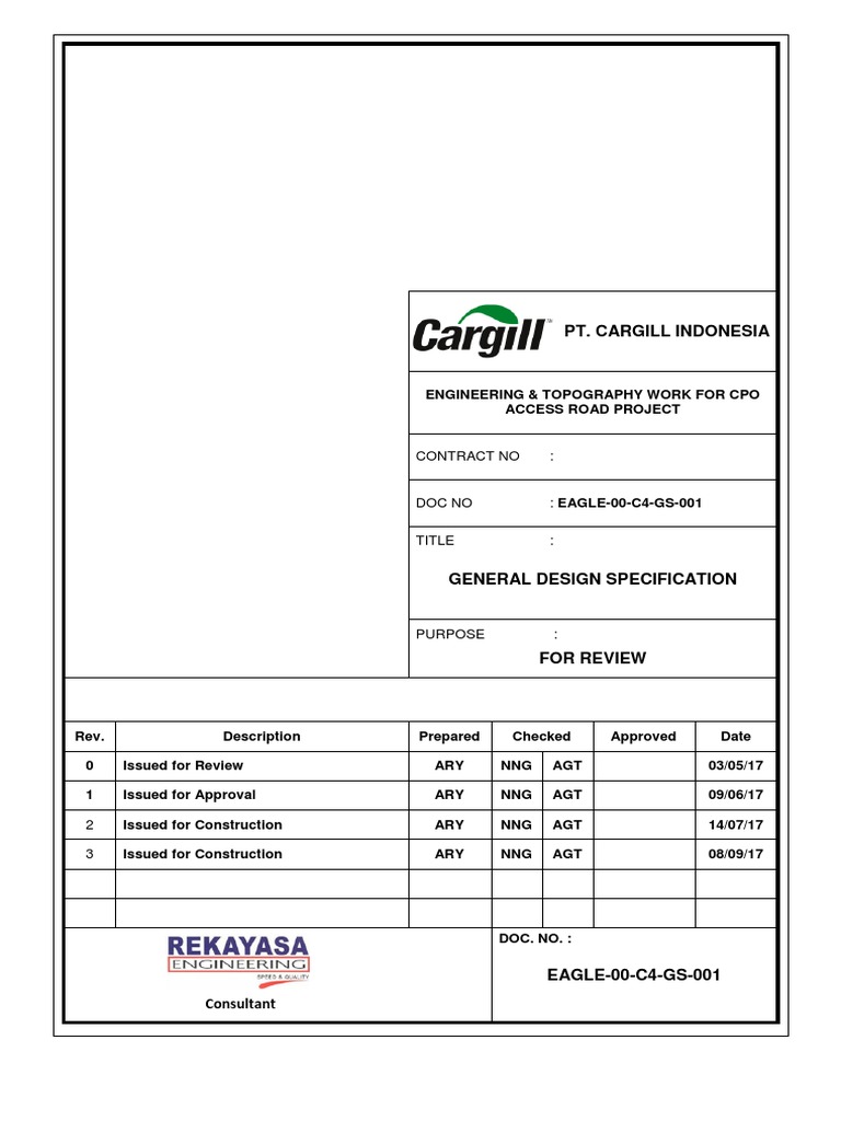 CPO Access Road Design Specification | PDF | Infrastructure | Natural ...