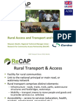 Rural Access and Transport and The Sdgs