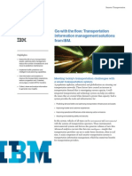 Go With The Flow: Transportation Information Management Solutions From IBM